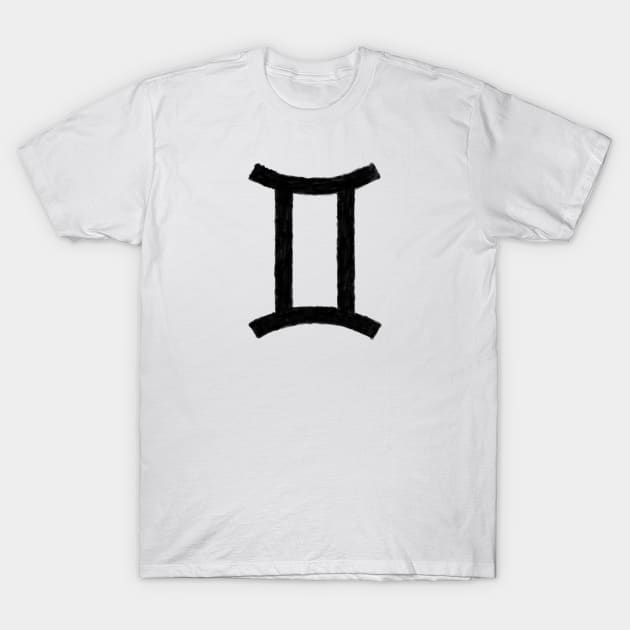 GEMINI SYMBOL IN OIL T-Shirt by jcnenm